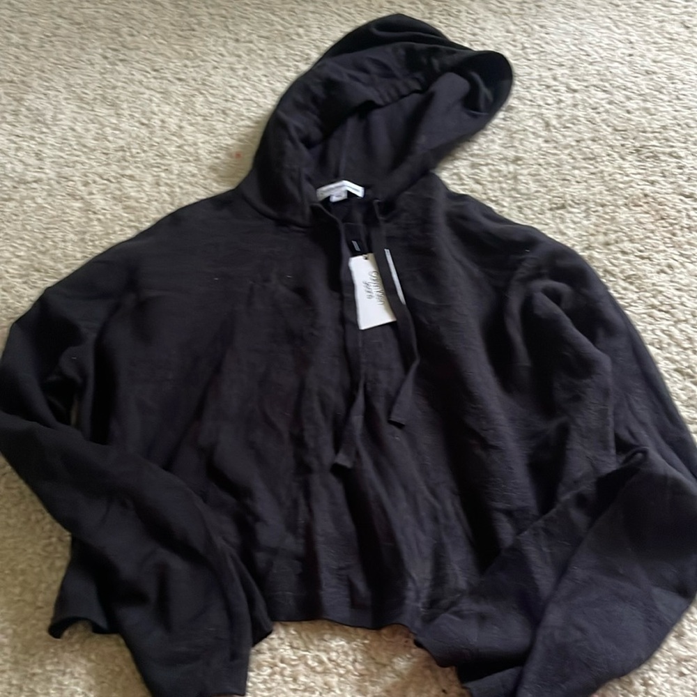 Calvin Klein hooded sweater cropped length